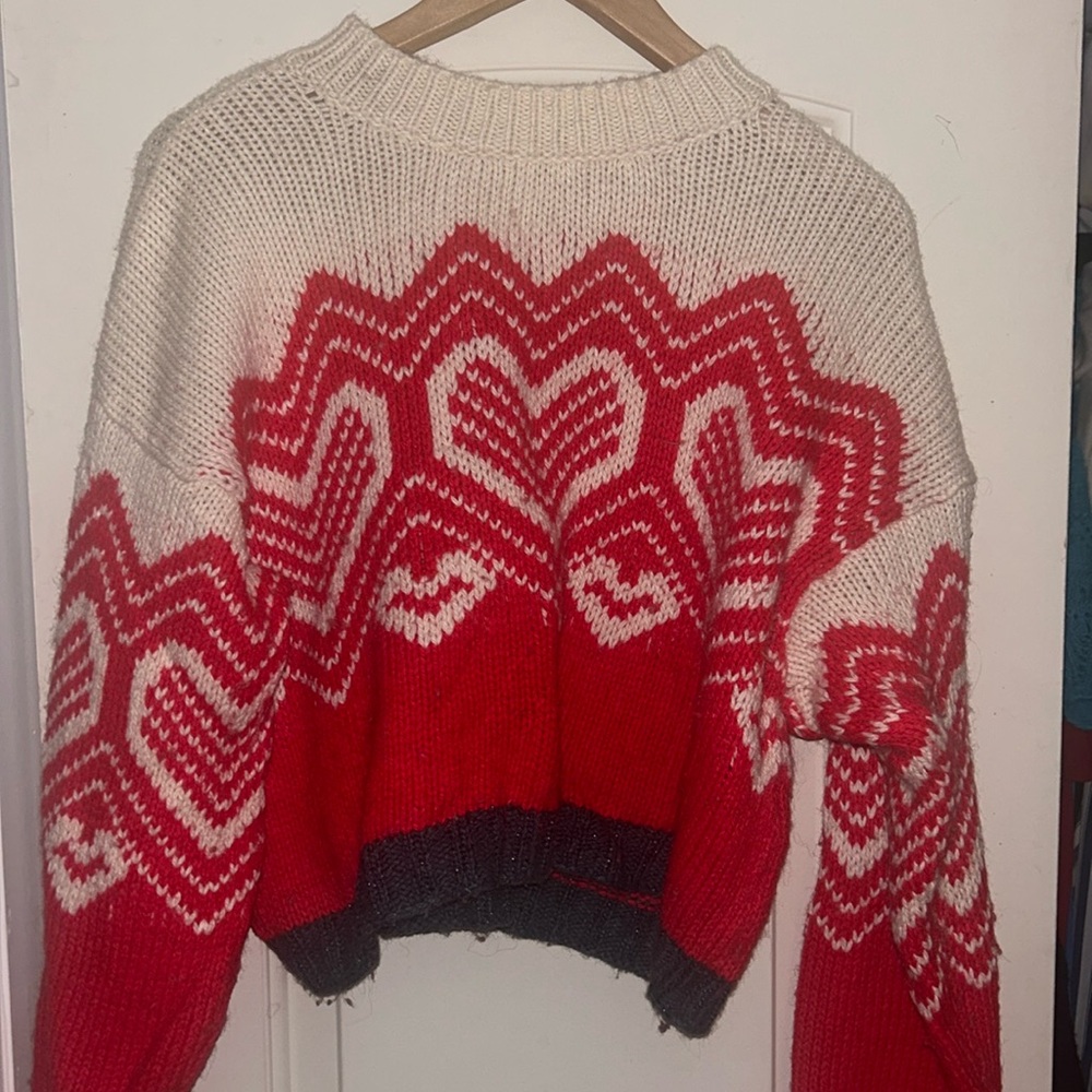Free People Heart Sweater